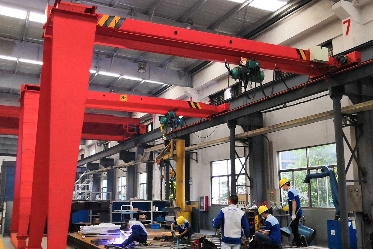 Gantry crane engineering view