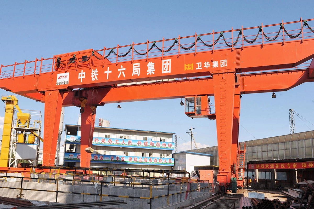Gantry crane engineering view