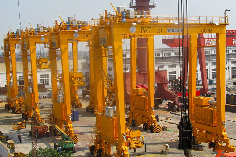 Gantry crane engineering view