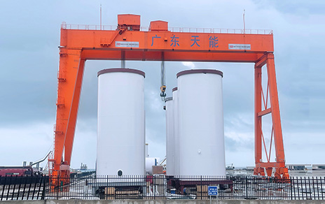 Gantry crane engineering view