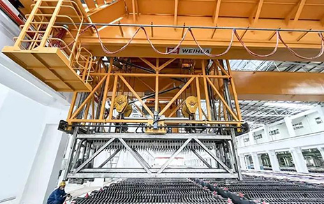 Gantry crane engineering view
