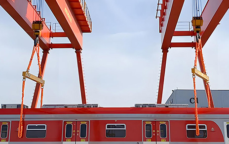 Gantry crane engineering view